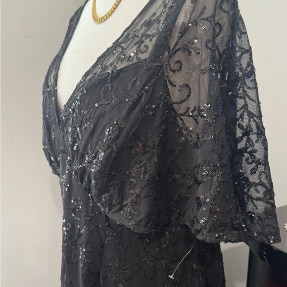 R&M Richards Black Evening Dress - Picture 6 of 9